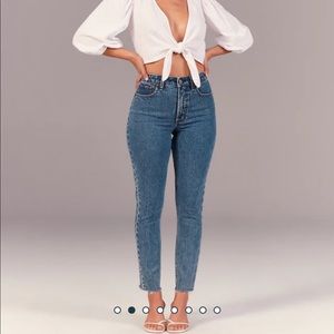Abercrombie Curve Love High Rise Skinny Jeans
